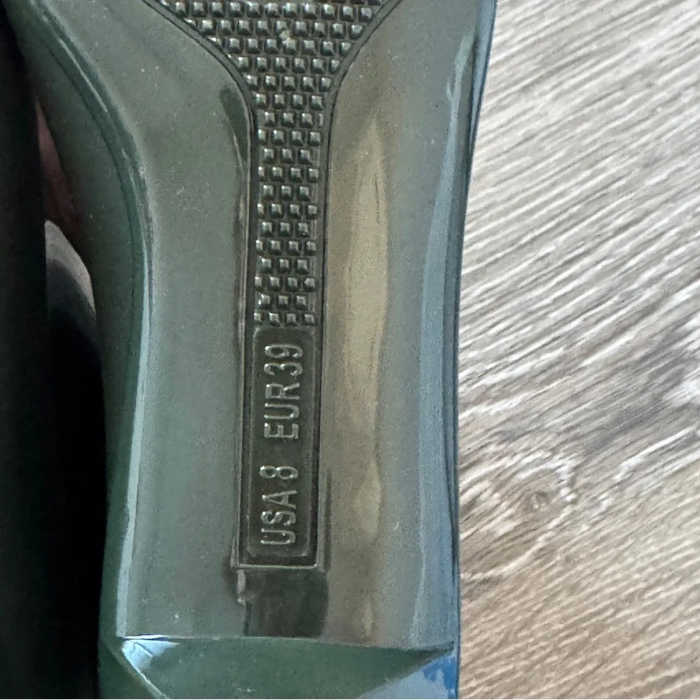 Jeffrey Campbell Women's Dark Green Rubber Rain Boots